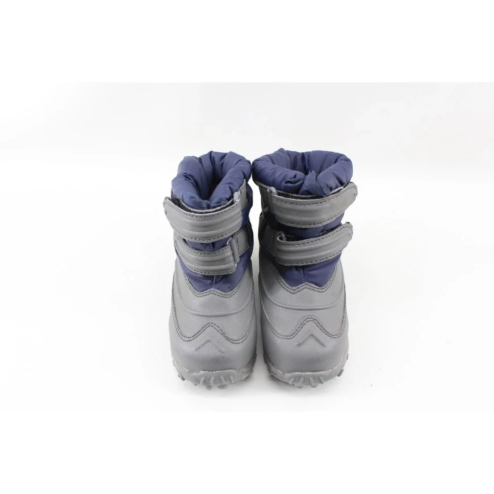 L.L. Bean Toddler Size 7 Blue Navy Snow Treads Winter‎ Boots Hook & Loop